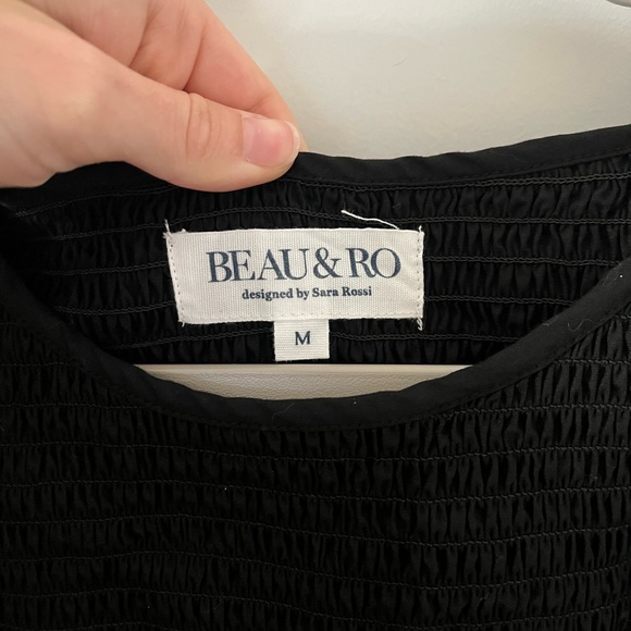 BEAU & RO The Margot Dress Black- Medium - Picture 7 of 8
